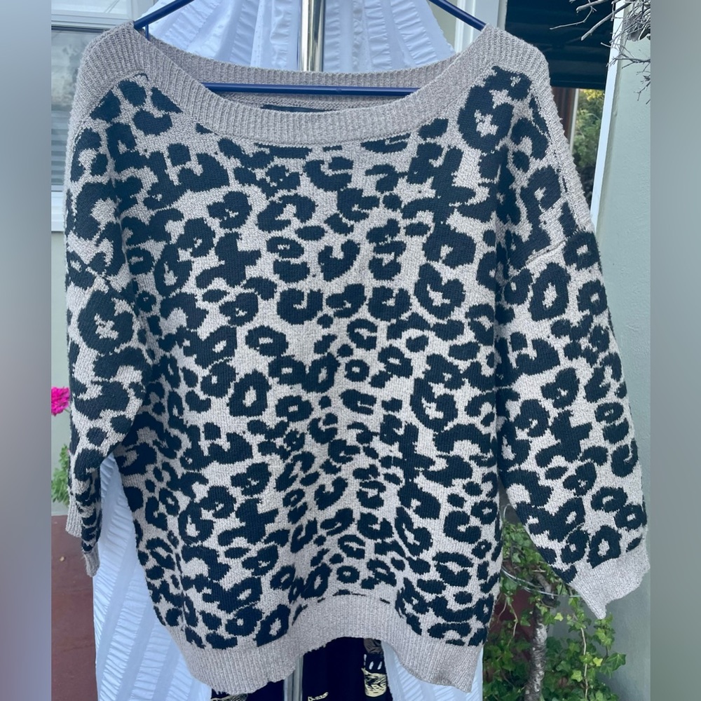 Cheetah Print Sweater
